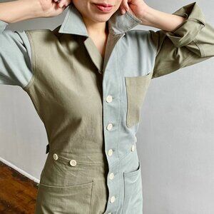 Verity & Daughters SUZE JUMPSUIT colorblock green - XS